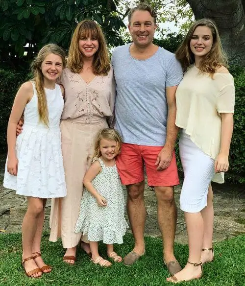 Teagan with her family