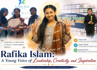 Rafika Islam: A Young Voice of Leadership, Creativity, and Inspiration